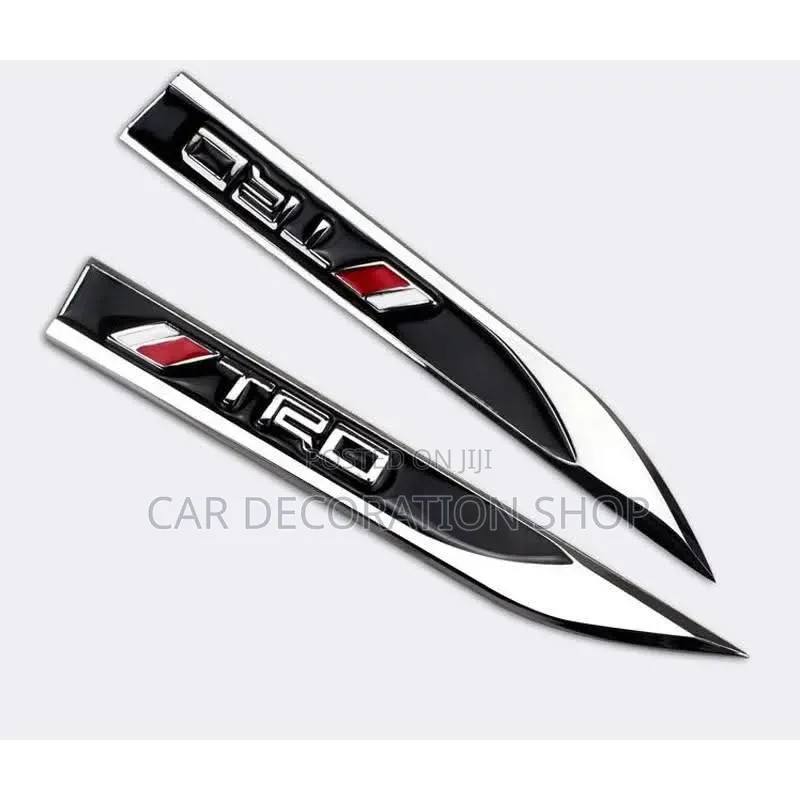 Knife_edge Design Door Decorative TRD Side Wing Fender Accents