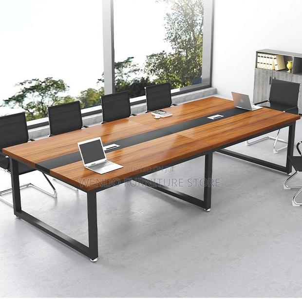 Office Table : Modern 2.4-Meter Executive Boardroom Conference Table
