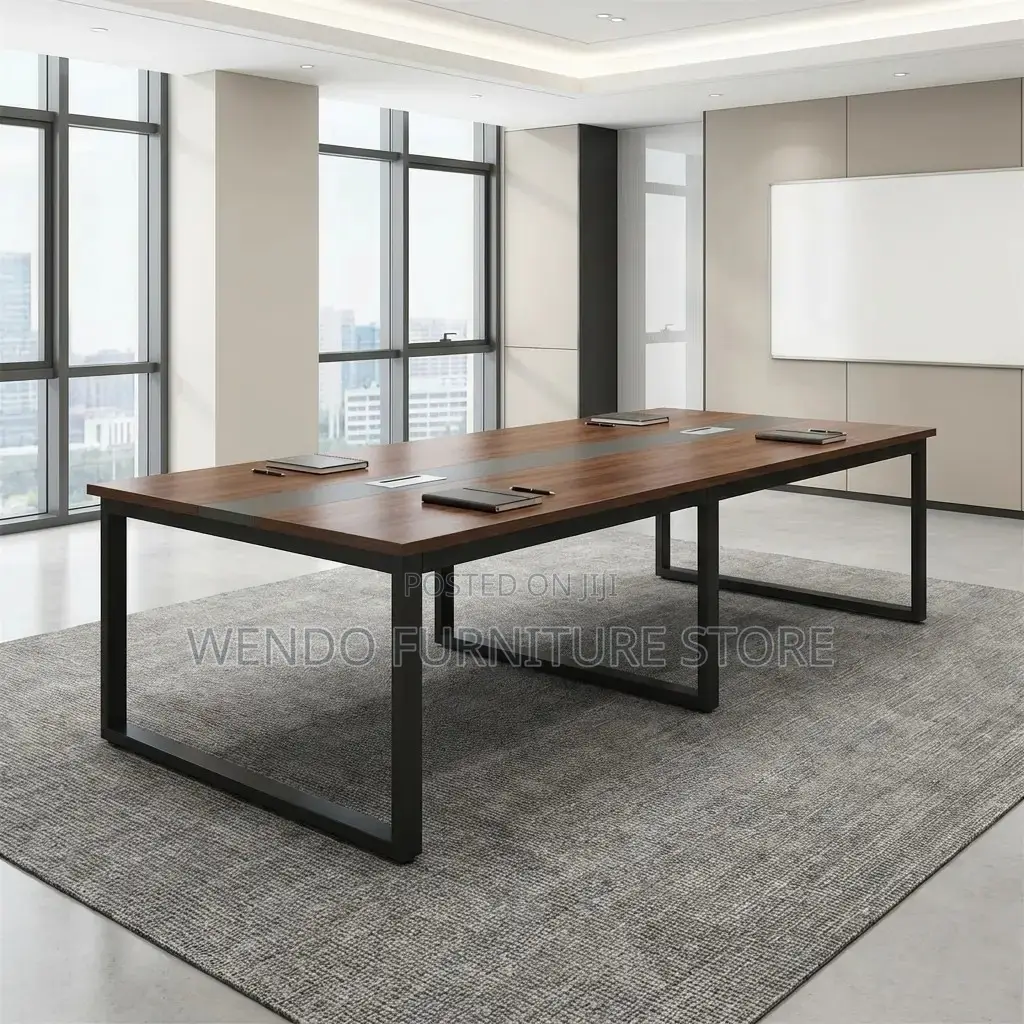 Office Table : Modern 2.4-Meter Executive Boardroom Conference Table