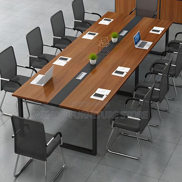 Office Table : Modern 2.4-Meter Executive Boardroom Conference Table - thumbnail 7
