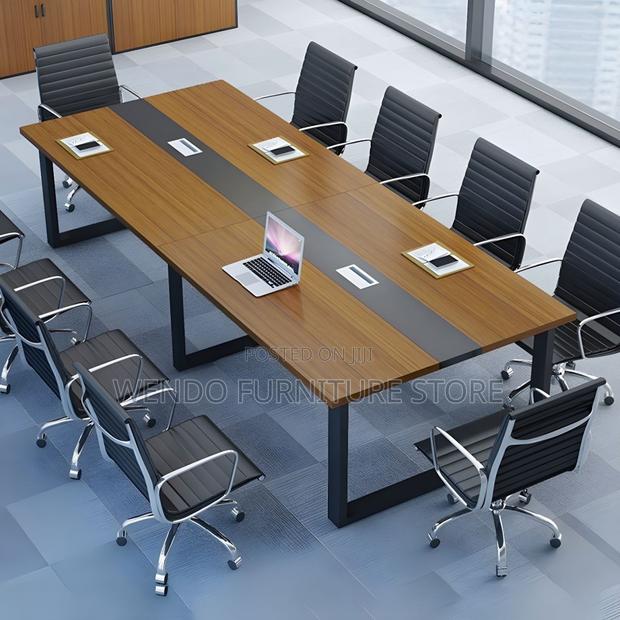 Office Table : Modern 2.4-Meter Executive Boardroom Conference Table - thumbnail 9
