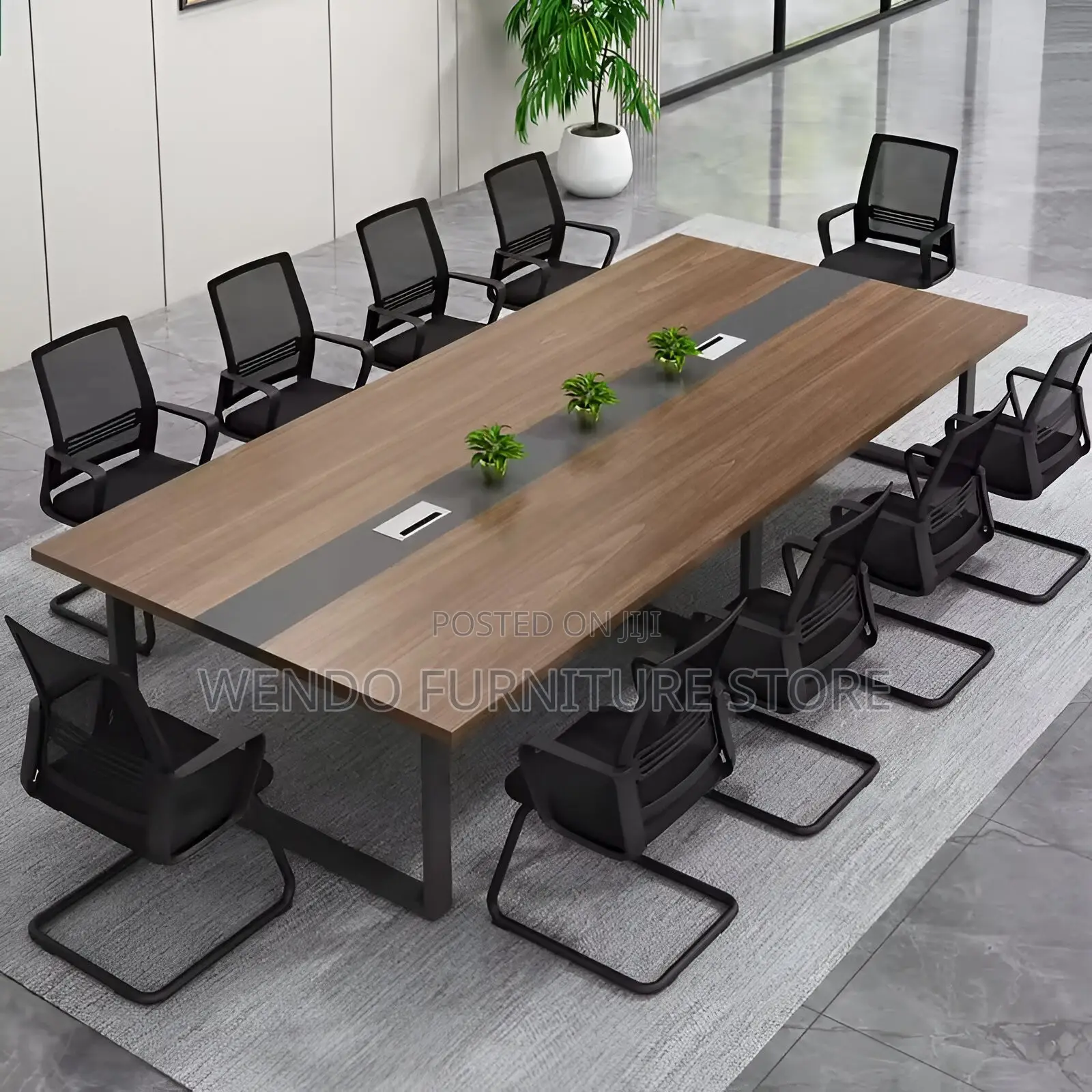 Office Table : Modern 2.4-Meter Executive Boardroom Conference Table