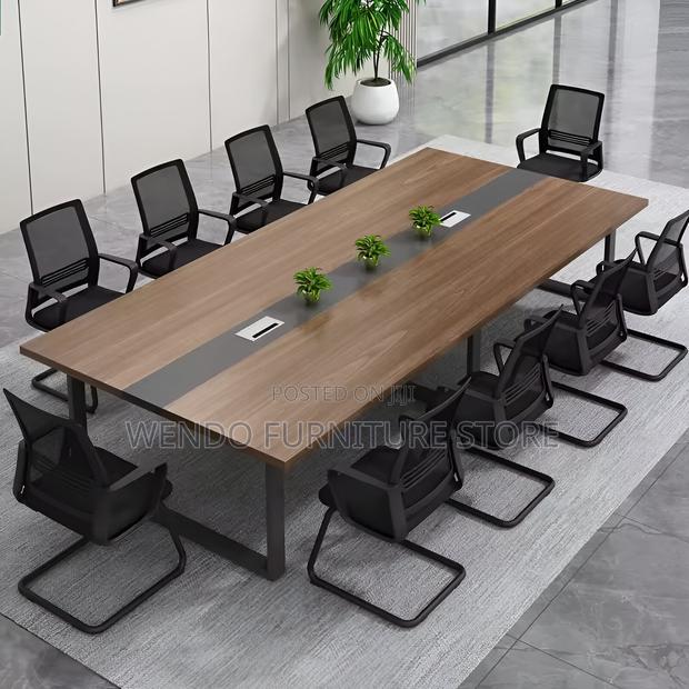 Office Table : Modern 2.4-Meter Executive Boardroom Conference Table - thumbnail 10