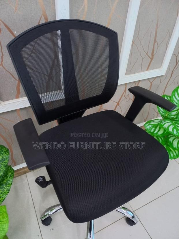 Office Chair : Lorell Drafting Chair With a Black Mesh Back, - thumbnail 7