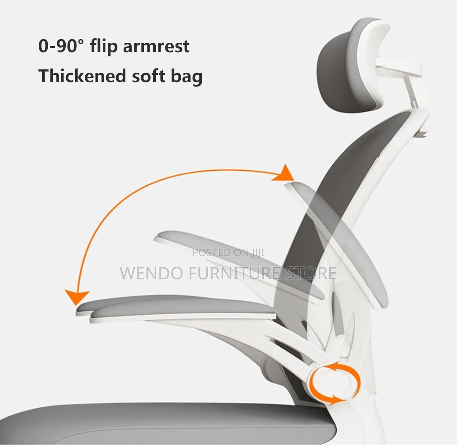 Office Chair : V12 Stravon High-Back Ergonomic Office Chair