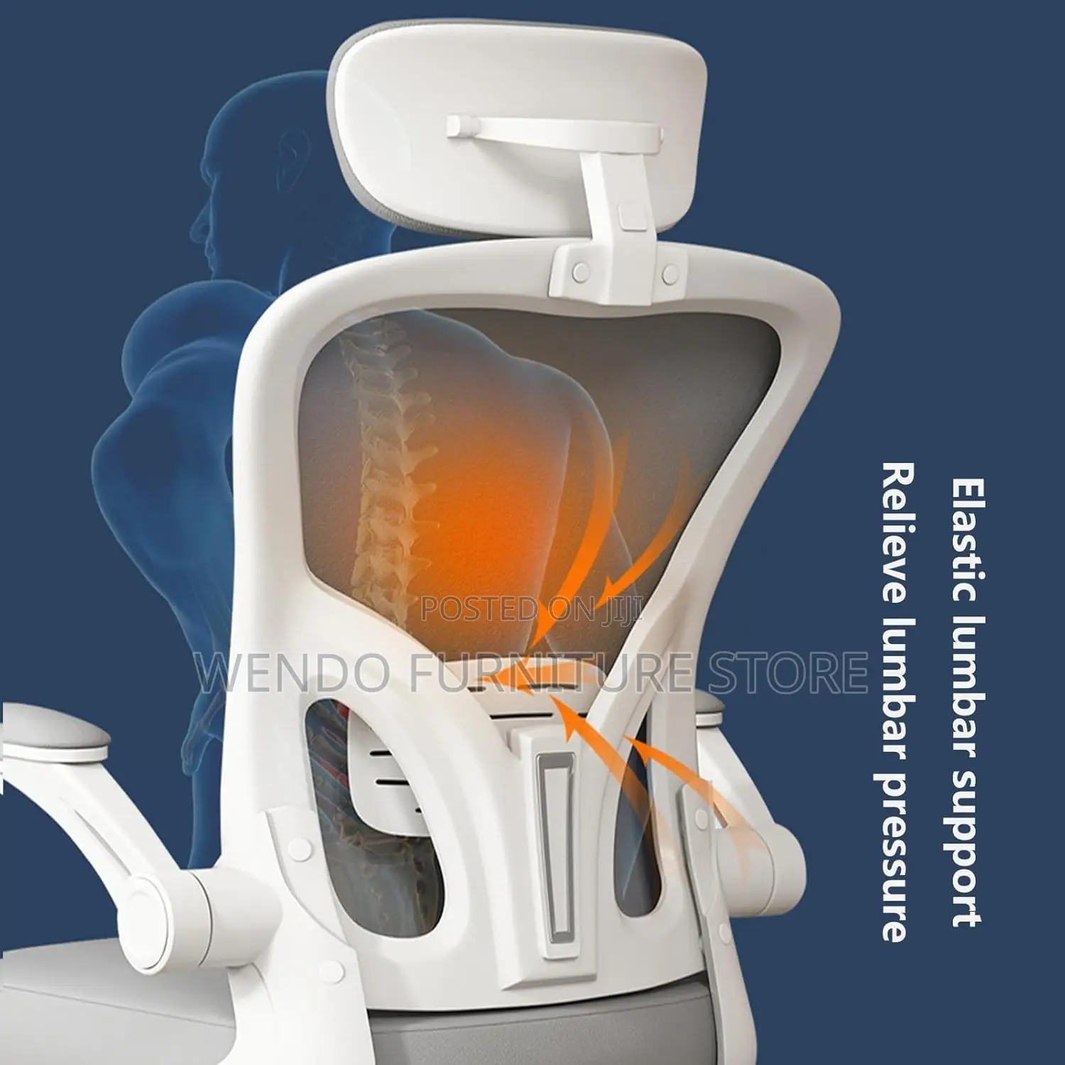 Office Chair : V12 Stravon High-Back Ergonomic Office Chair