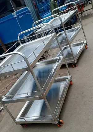 Stainless Steel Food Trolley for Hospital and Restaurants Size 1200mm