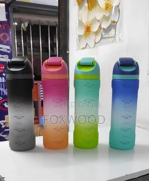 Water Bottle With Time Marker, 1litre