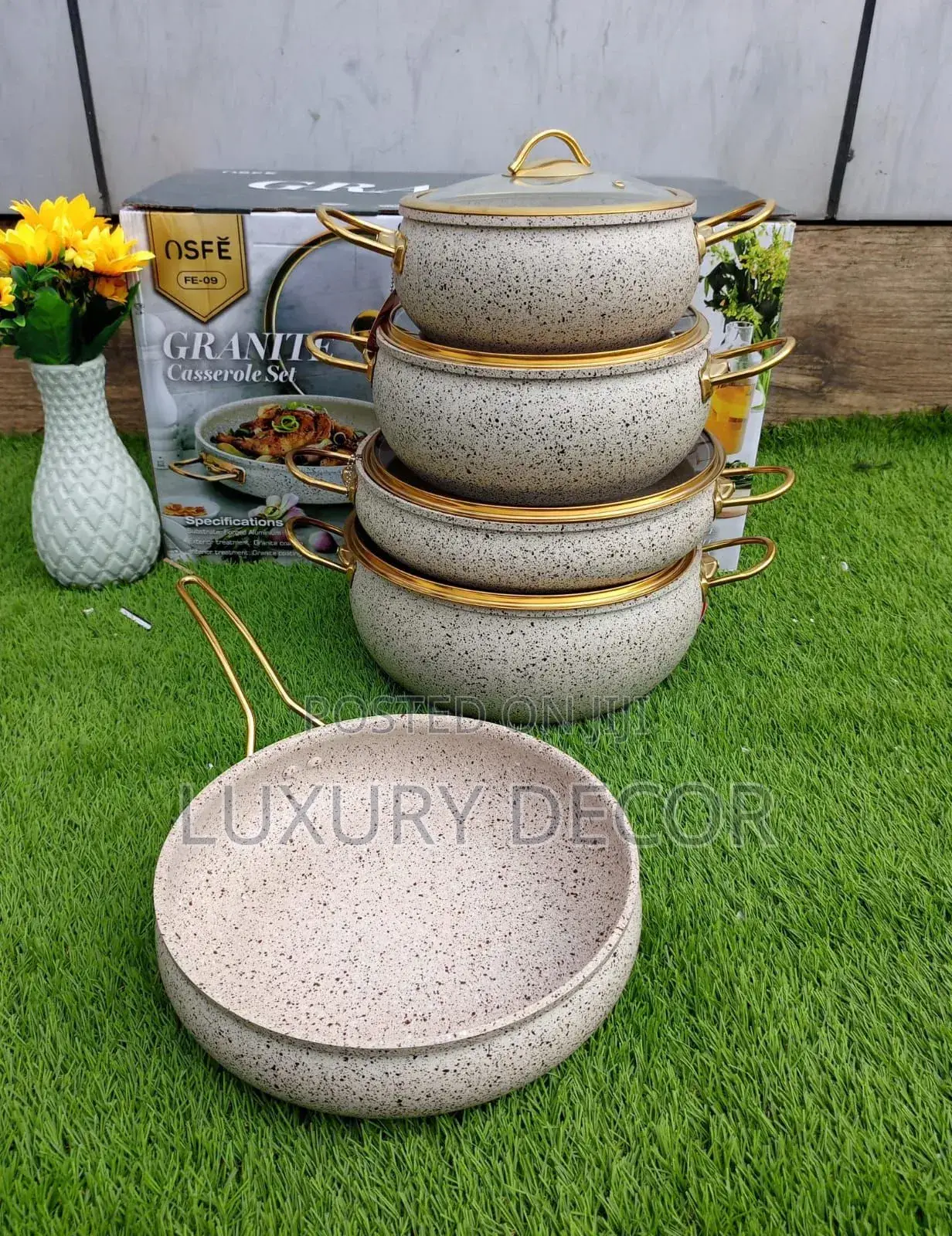 Granite Coating Kitchen Cookware Set