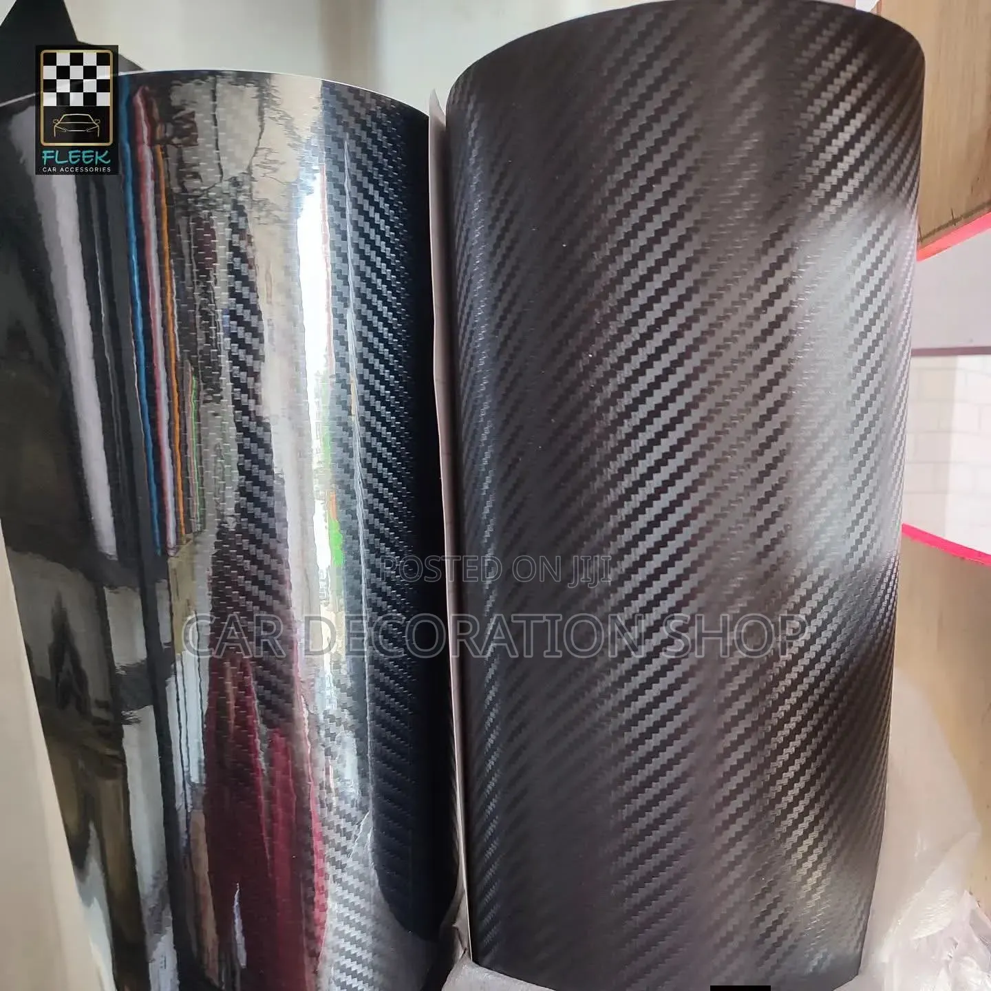 Self Adhesive Stick on Carbon Vinyl Wrap Sheet for Cars, Decorative