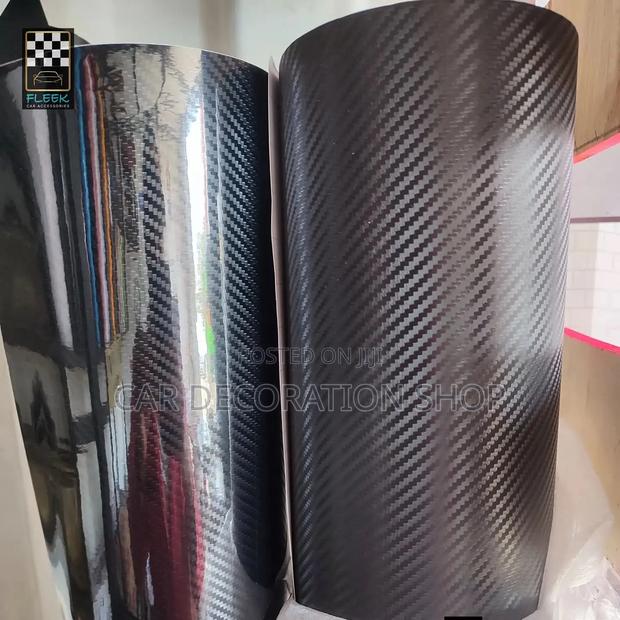 Self Adhesive Stick on Carbon Vinyl Wrap Sheet for Cars, Decorative