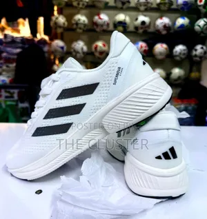 Breathable Casual Sports Running Shoes – White Black Unisex Sneakers