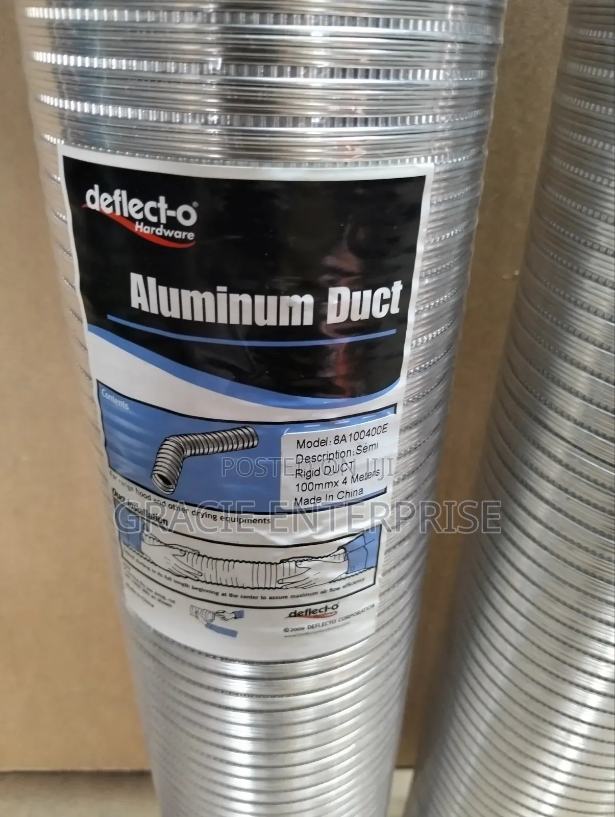 Flexible Aluminum Duct 4m