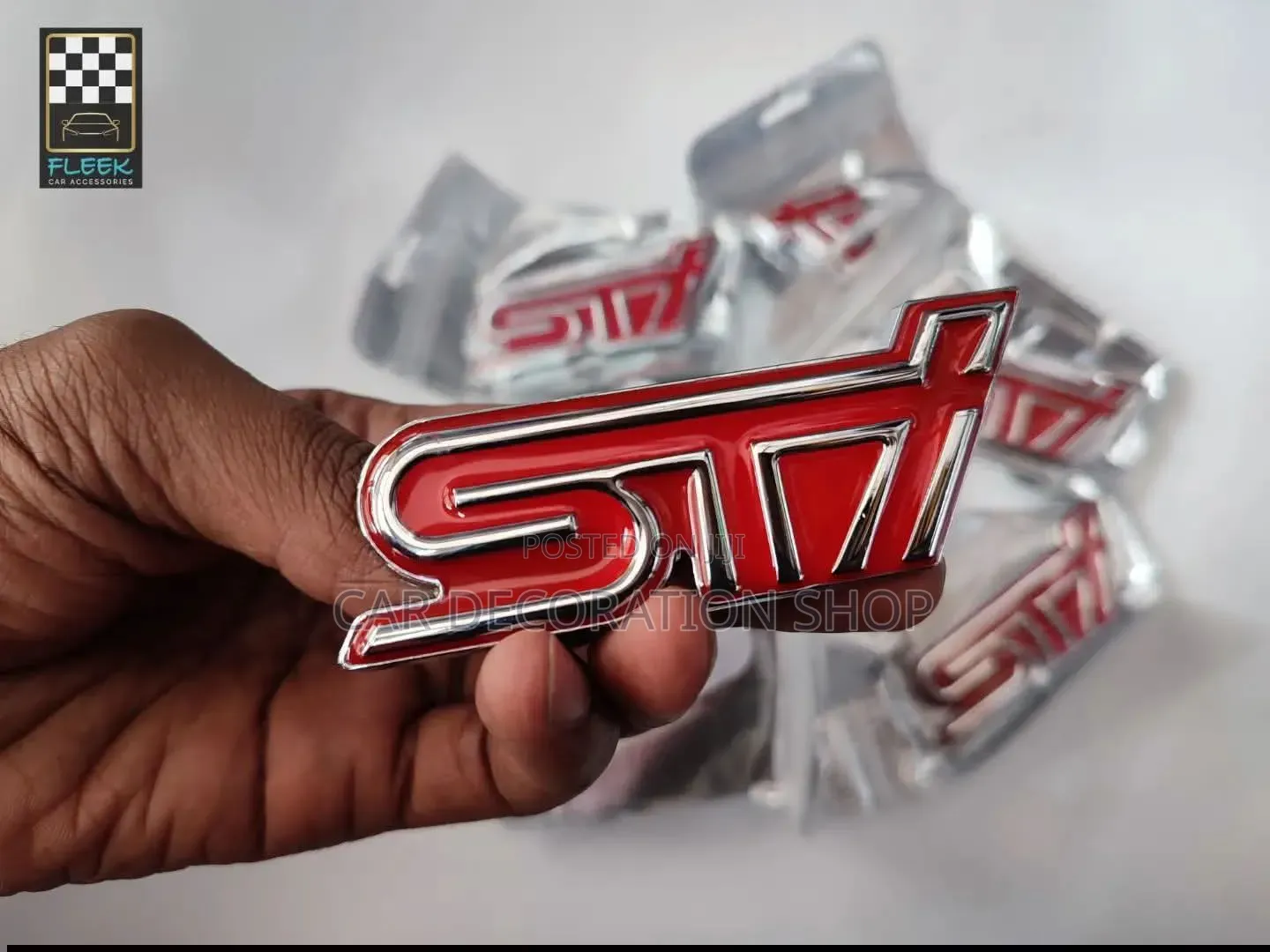 Subaru Sti Performance 3d Waterproof Emblem Badge