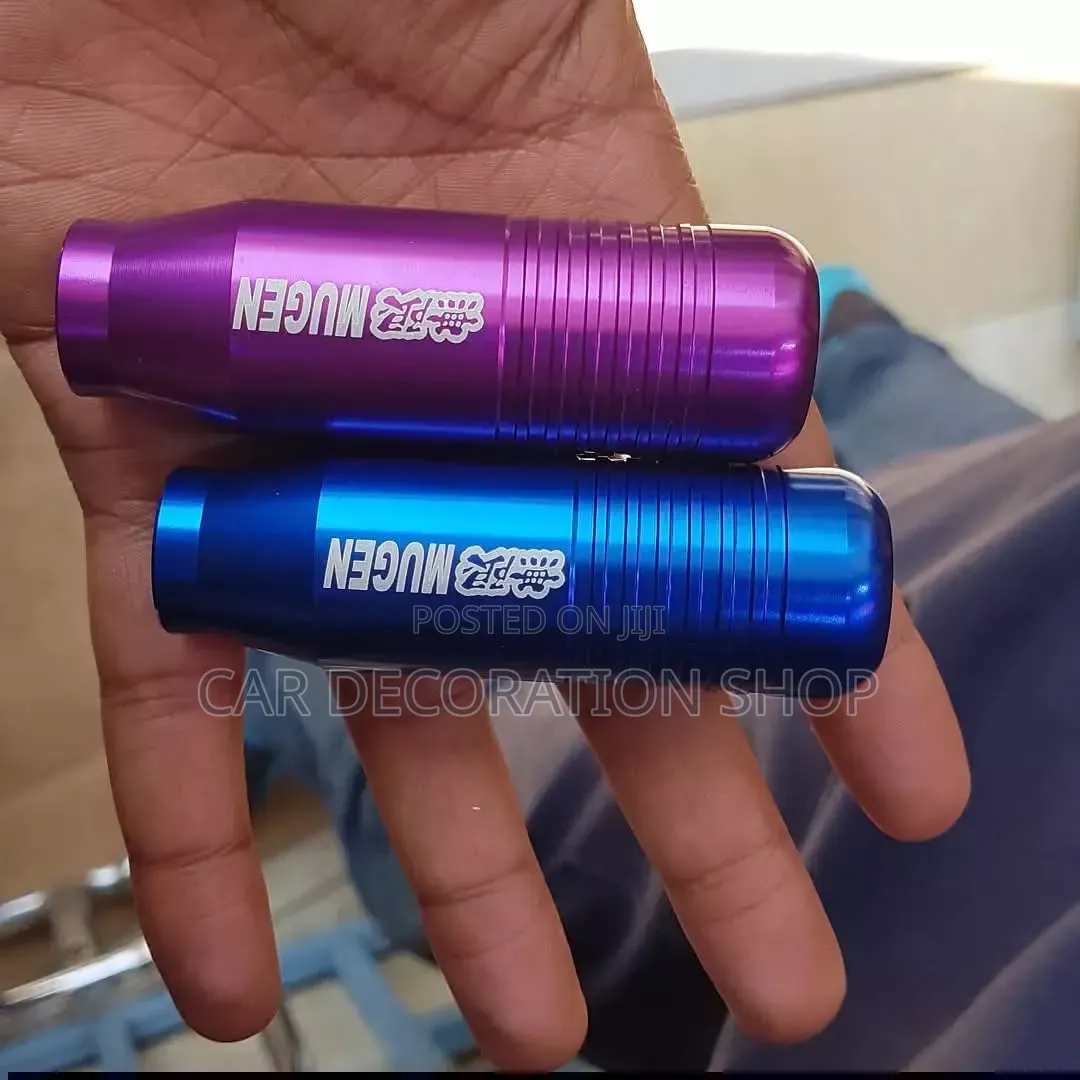 Mugen_style Universal Aluminum Gear Cylindrical Shifter Knobs