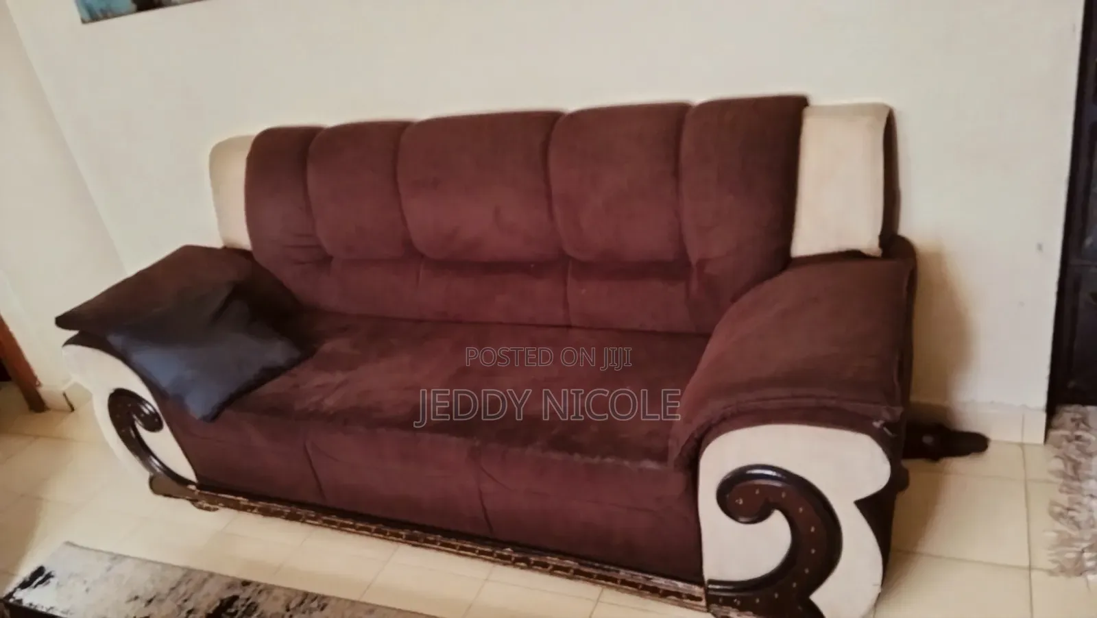 Brown 5-Seater Sofa Set