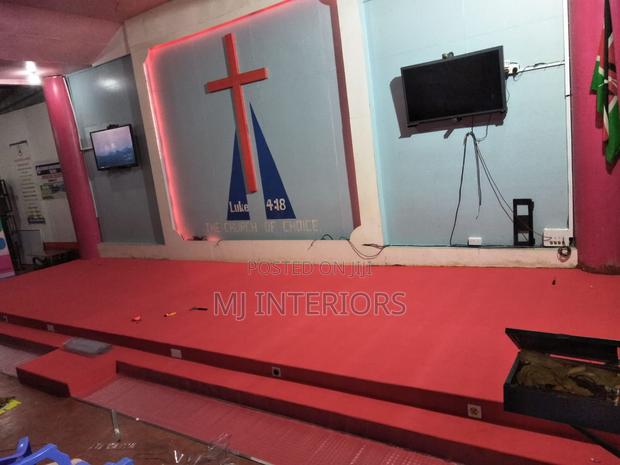 Red Delta Carpet for Church Altar Wall to Wall Flooring