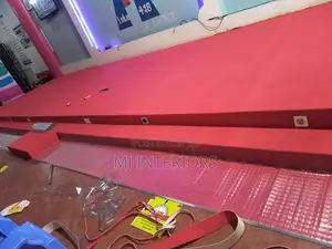 Soft Red Delta Carpet for Modern Church Interior Flooring