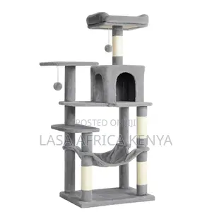 Lasa Large Cat Tree Tower With Hammock, Cave .