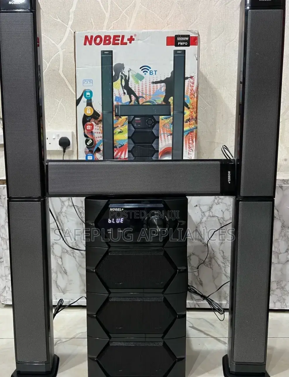 Nobel Nb 2040 Tall Boy Bluetooth Home Theatre System –55000w Pmpo