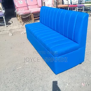 Blue Waiting Couch or Restaurant Couch