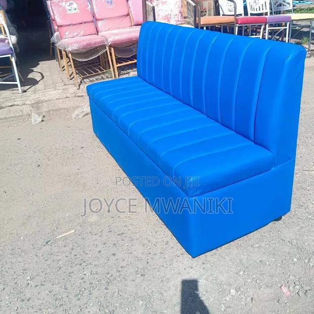 Blue Waiting Couch or Restaurant Couch