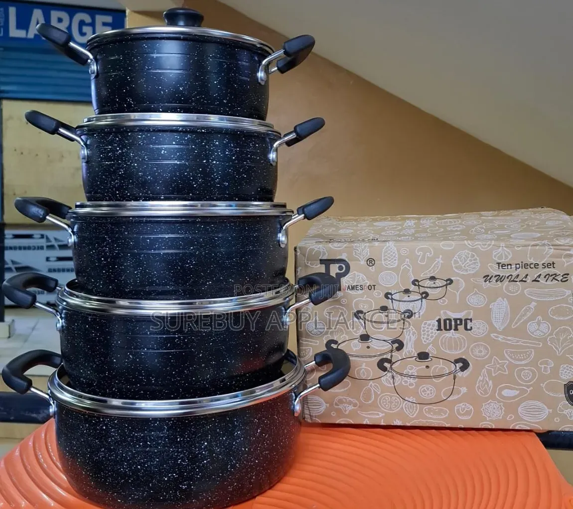 Jamespot 10pcs Granite Nonstick Cookware Set
