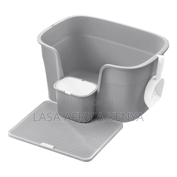 Lasa Extra Large Cat Litter Box With High Sides. - main view
