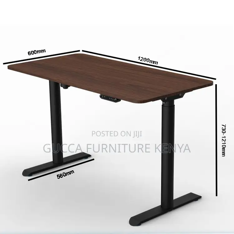 Electric Controlled Sit Stand Lift Computer Desk