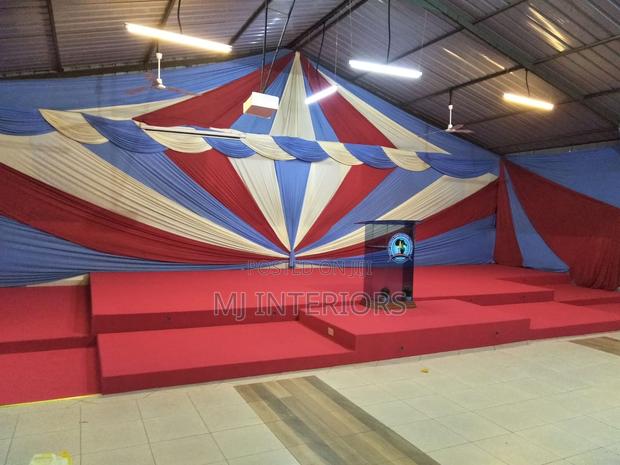 Durable Red Delta Carpet for Church Stage Decoration