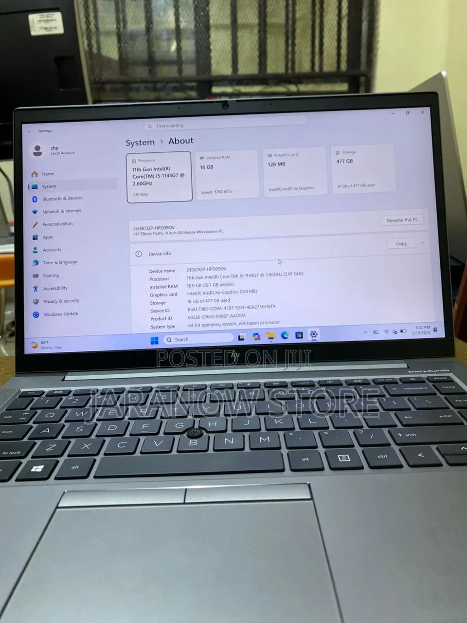 Laptop HP ZBook 14 16GB Intel Core i5 SSD 512GB