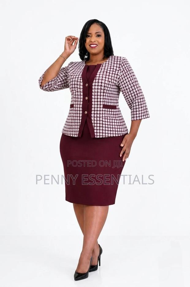 Houndstooth Jacket Sheath Dress - thumbnail 2