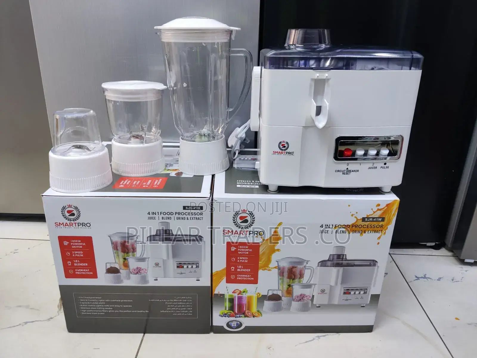 Smartpro 4-in-1 Food Processor Blender Juicer