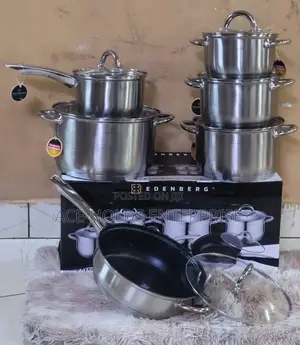 Model: 4001m - 12 Pieces Stainless Edenberg Sufuria Cookware