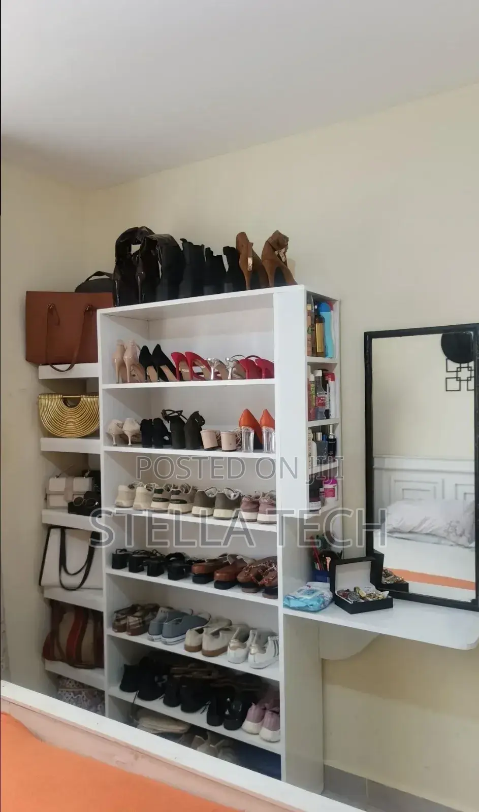 6fts by 5fts Executive Wooden Shoes Rack With Make Up Compatiment