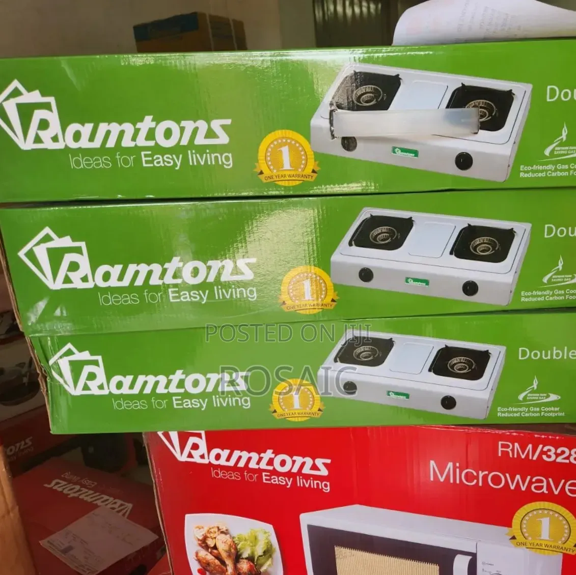 Ramtons 2burner Biogas Cooker Rg101