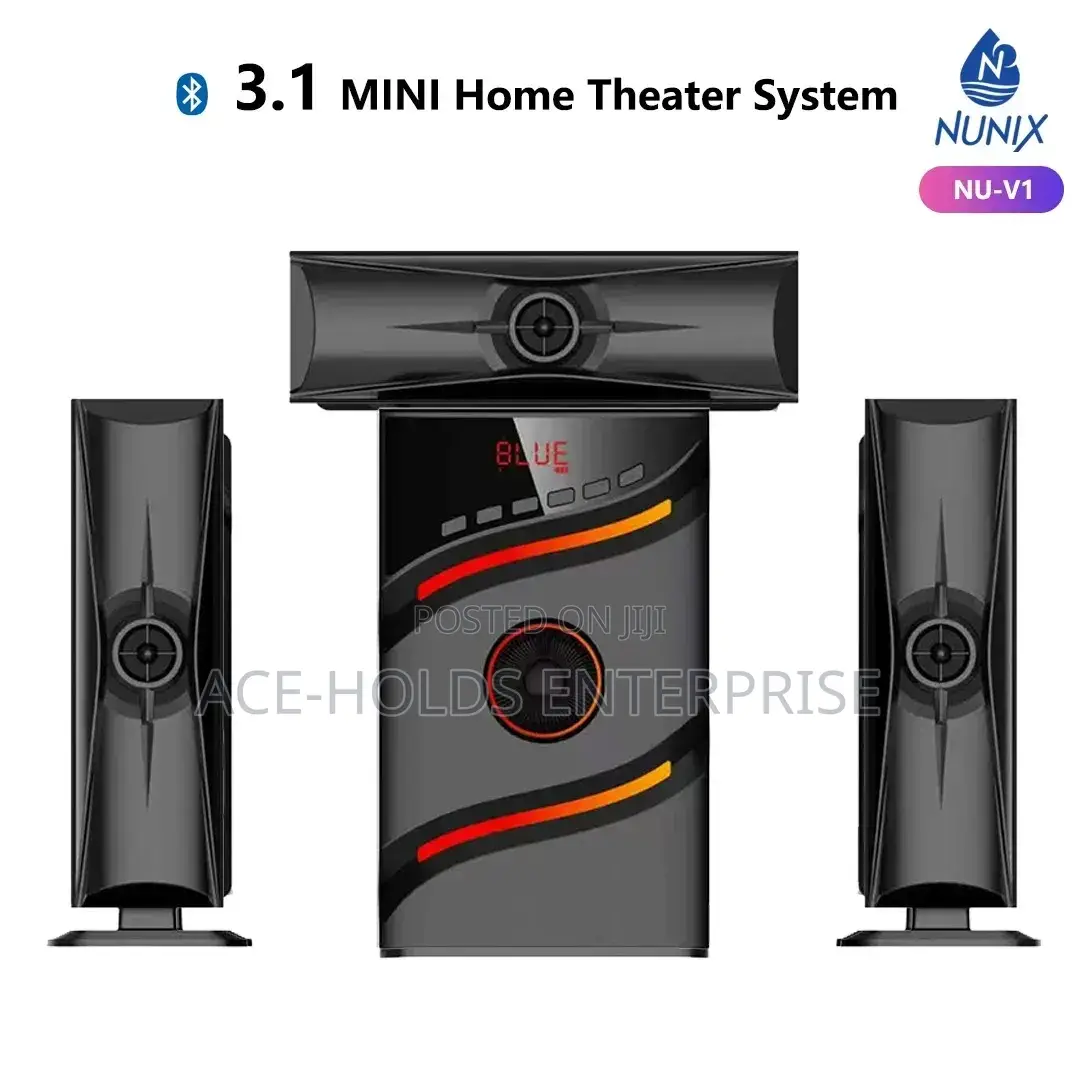Nunix Nu-V1 3.1 Channel Multimedia Subwoofer System Mini Home Theatre