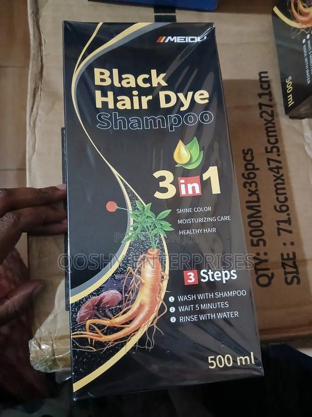 Permanent Black Hair Dye 3 in 1 Shampoo - thumbnail 4