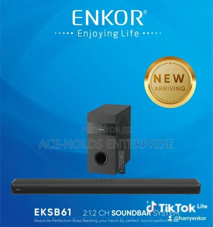 Enkor Soundbar 2.1.2 Channels Model: Eksb61