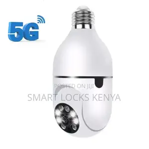 CCTV Bulb Camera Dual Lens PTZ Bulb Camera 360° 1080p With Motion