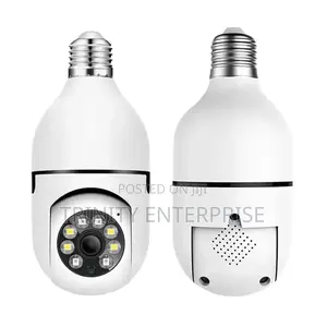360 Degree Full Color Night Vision Wireless Bulb Lamp Camera 1080p