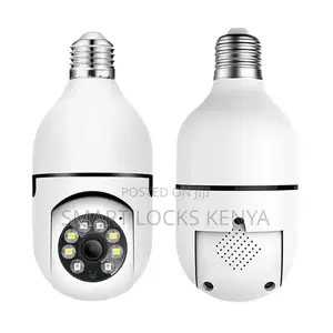 360 Degree Full Color Night Vision Wireless Bulb Lamp Camera 1080p