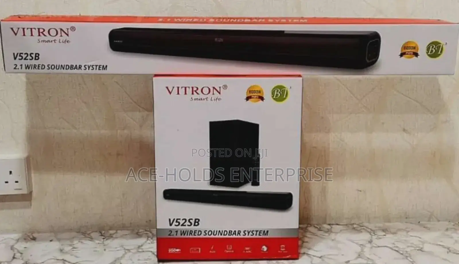 Vitron 2 1ch Wired Soundbar Speaker System - V52sb