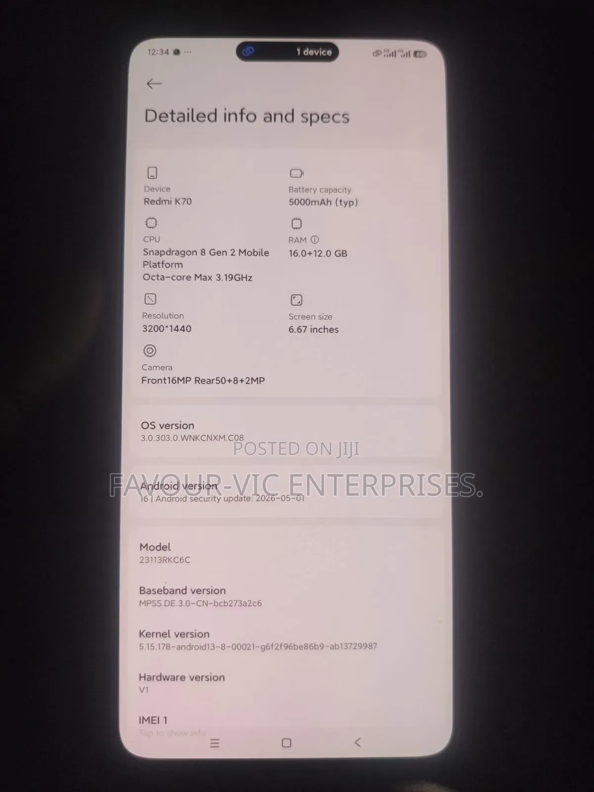 Xiaomi Redmi K70 512 GB Silver
