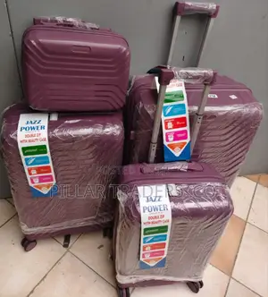 Jazz Power 4-in-1 Hard Shell Suitcase Set With Beauty Case