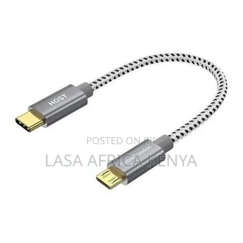 Micro Usb to Usb-C Adapter – 20cm Otg Converter Cable