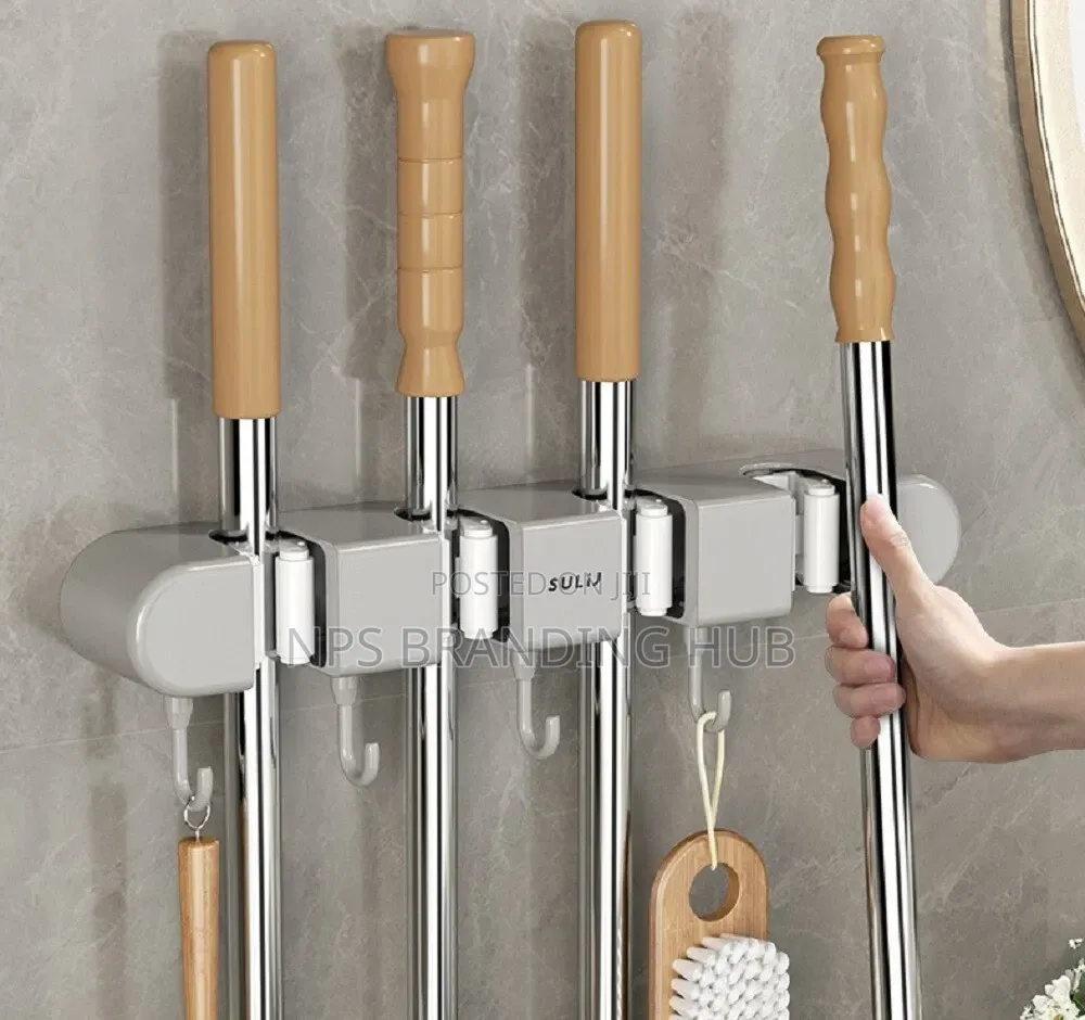 4-holes Multi-purpose Hooks Mop Hanger / Rack With Hanging Hooks Cn
