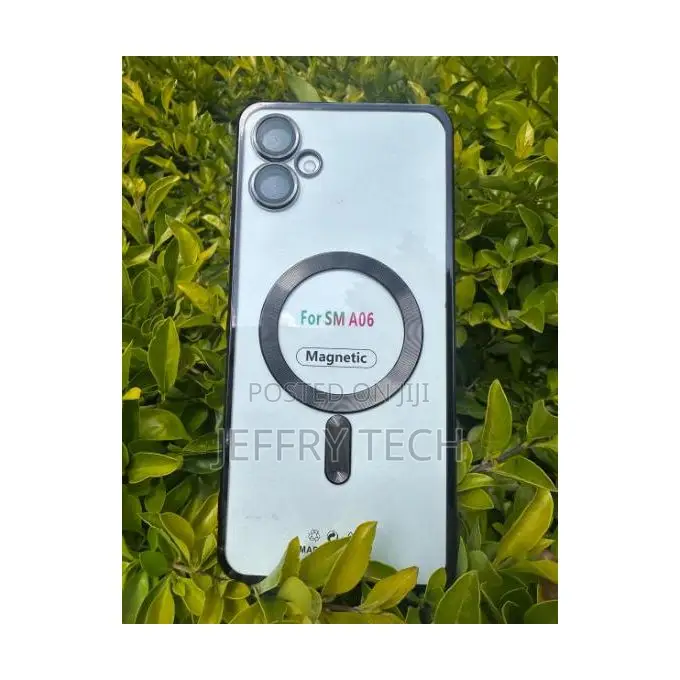 Luxury Plating Magnetic Transparent Phone Case for Samsung A06