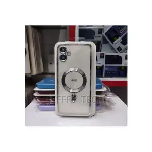 Luxury Plating Magnetic Transparent Phone Case for Samsung A06