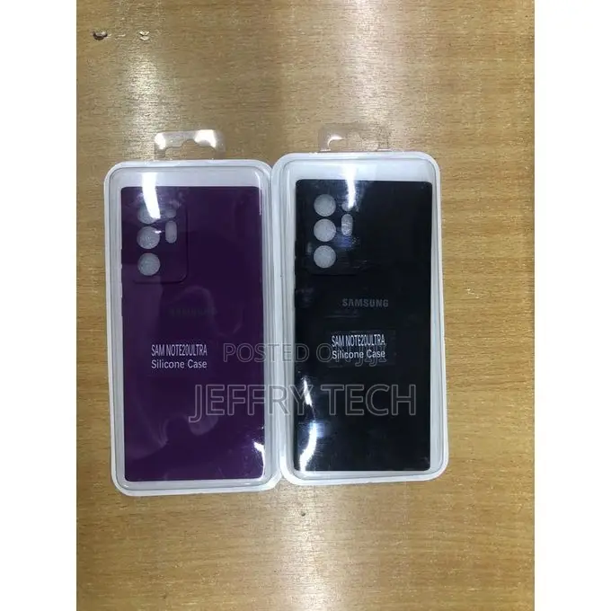 Cases Samsung Note 20 Ultra Silicone Case - Black, Blue, Purple - Ligh